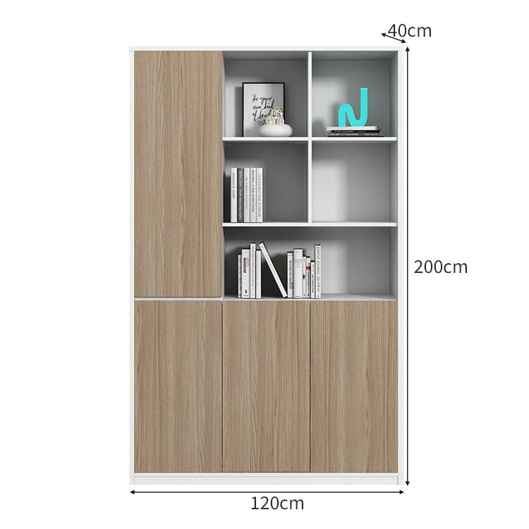 多段式 大容量 分類収納 エコ板材 丈夫 蝶番 耐久性 台輪 安定性 収納棚 キャビネット オフィスキャビネット 木目調 使い勝手 実用 カスタマイズ可能 CWG-C030 chickagu