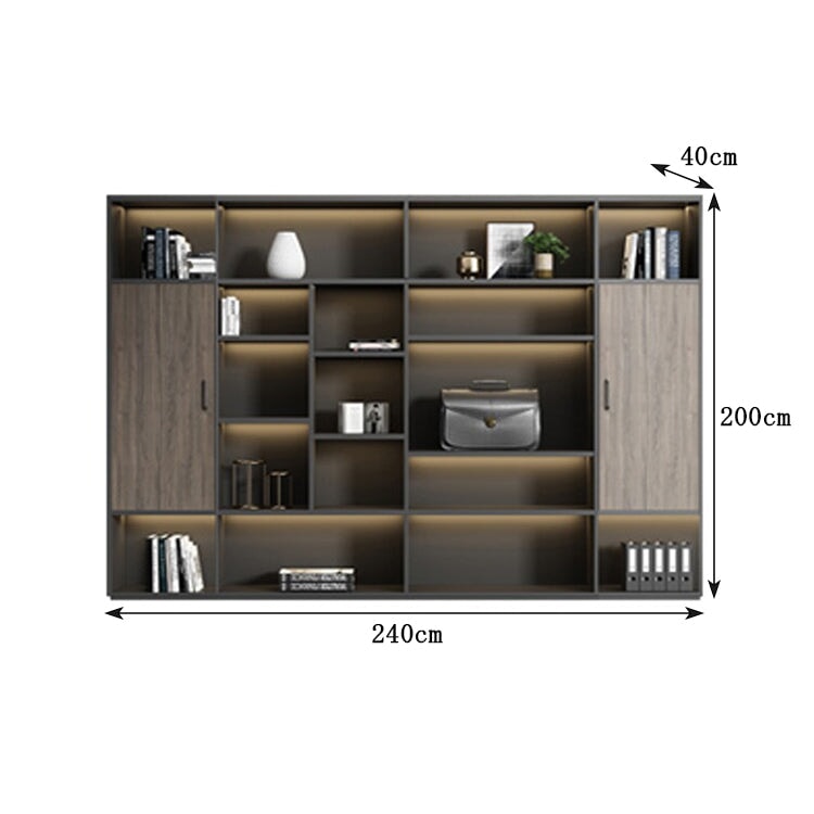キャビネット 開き戸 クローゼット LED 高級感 穏やか 落ち着き 分類収納 展示 カスタマイズ可能 CWG-C087 chickagu