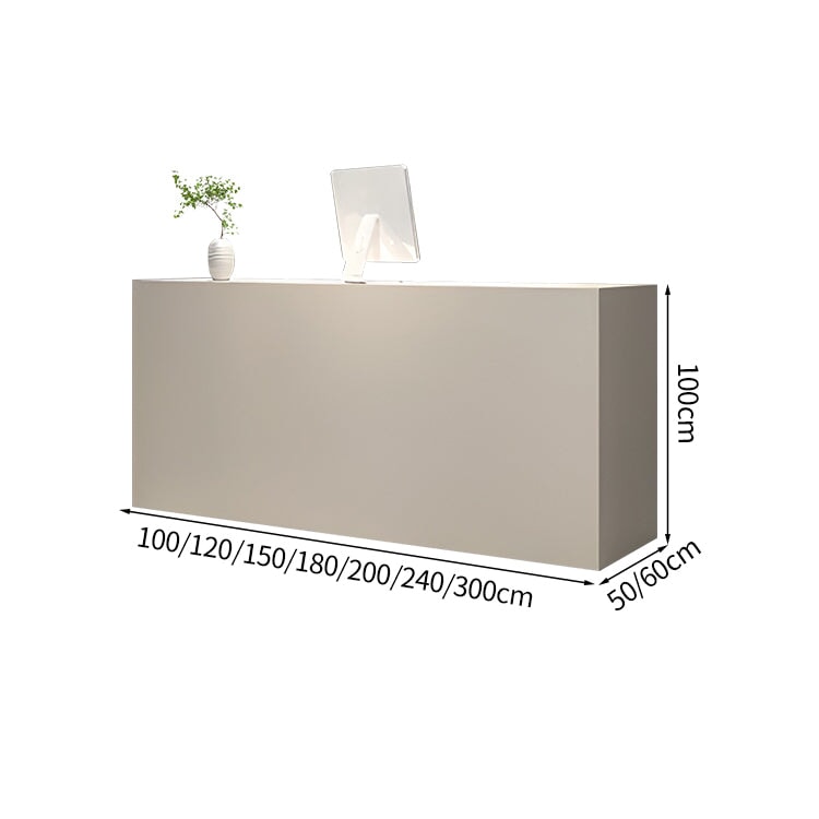 受付カウンター レジカウンター カウンターデスク カウンター キャビネット 引き出し付き キーボードトレイ付き ブラック ホワイト カスタマイズ可能