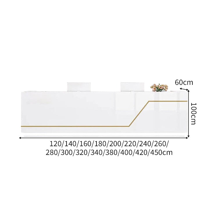 優れた収納機能 多目的 エコ板材 配線穴キャップ LEDライト 鏡面仕上げ カウンター 受付カウンター レジ台 ツヤあり おしゃれ モダン カスタマイズ可能 JDT-A416 chickagu