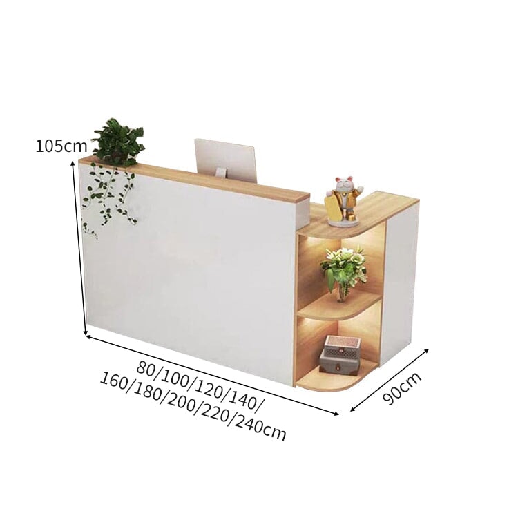 上部天板 R仕上げ L字型 展示棚 多目的収納 受付カウンター カウンター レジ台 マーブル柄 おしゃれ 洗練 機能的 カスタマイズ可能 JDT-A415 chickagu