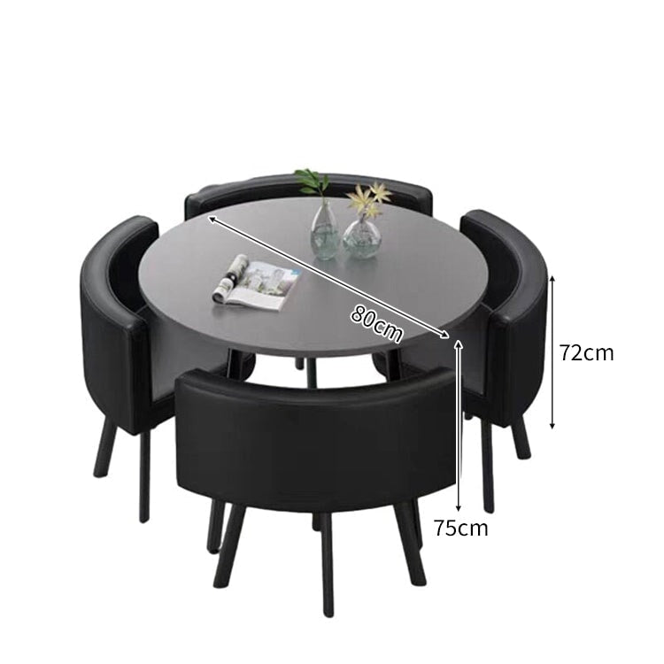 スチールフレーム 高耐荷重 安定性 R仕上げ コットンリネン 通気性 テーブル チェア セット 応接用 シンプル 簡素 カスタマイズ可能 JDZH-A408 chickagu