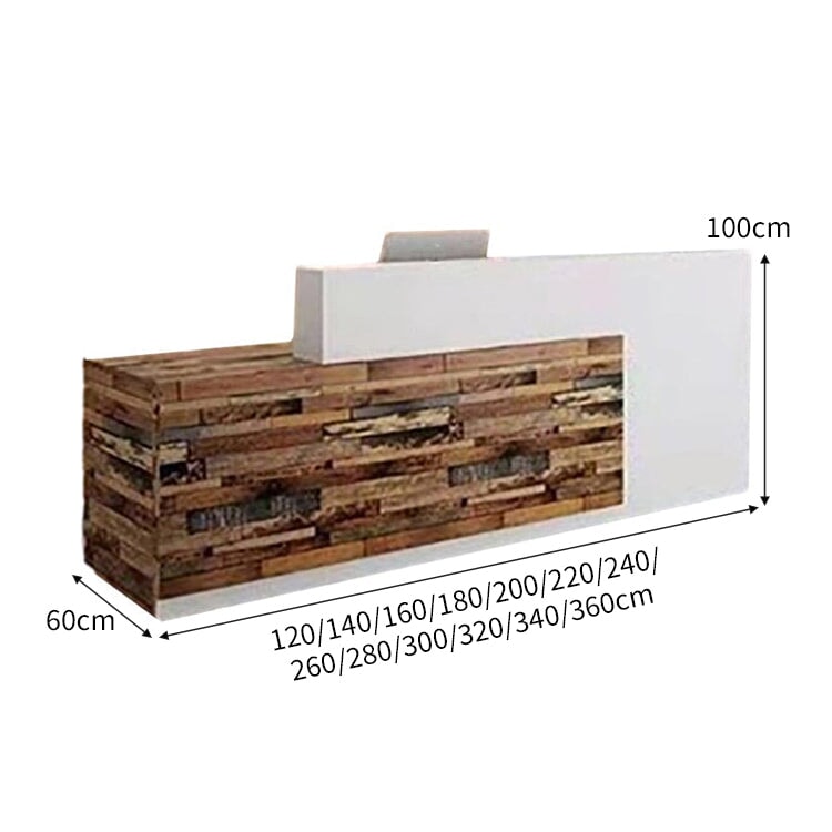 大容量収納 店舗用 受付カウンター カウンタテーブル 受付台 オフィス受付 エントランス受付 ホワイト カスタマイズ可能 JDT-C024 CHICKAGU