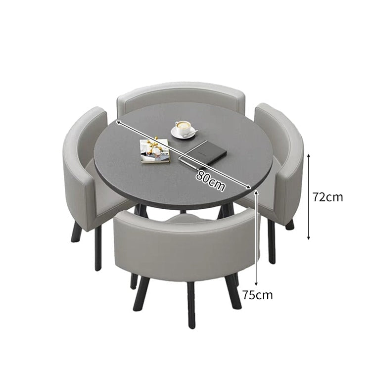 スチールフレーム 高耐荷重 安定性 R仕上げ コットンリネン 通気性 テーブル チェア セット 応接用 シンプル 簡素 カスタマイズ可能 JDZH-A408 chickagu