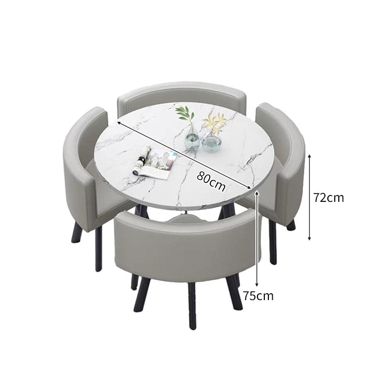 スチールフレーム 高耐荷重 安定性 R仕上げ コットンリネン 通気性 テーブル チェア セット 応接用 シンプル 簡素 カスタマイズ可能 JDZH-A408 chickagu