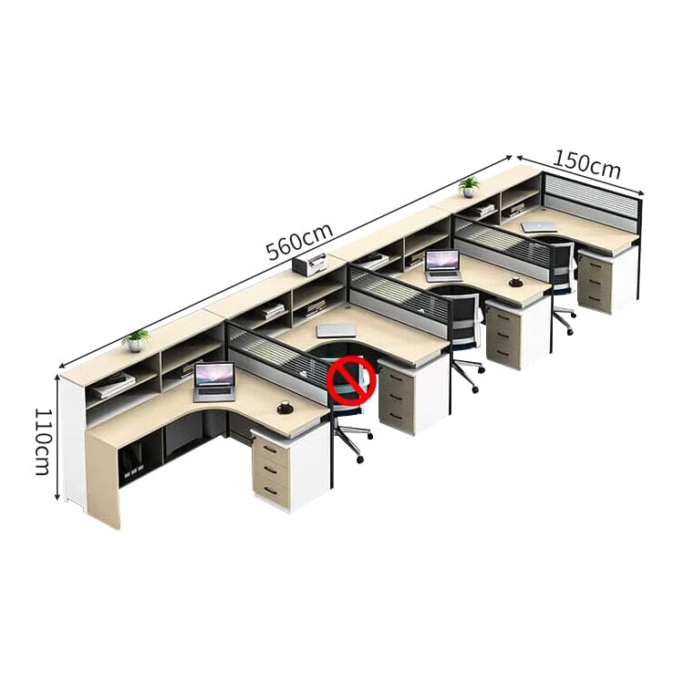 収納棚 キャビネット 防音パーティション エコ板材 L字型 デスク オフィスデスク ワークデスク 実用 機能的 洗練 カスタマイズ可能 BGZ-C030 chickagu