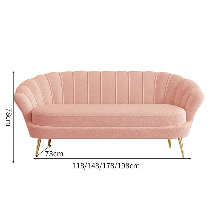 シェルパ生地 モコモコ 高反発ウレタン 広い座面 金属脚 耐荷重 応接ソファ ソファ 二人掛け 三人掛け 柔らか 弾力性 快適 ホワイト カスタマイズ可能 JDSF-C021 chickagu