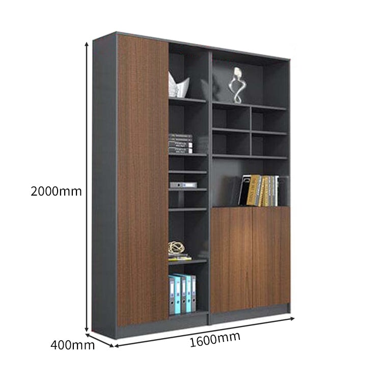 シック 木目調 エコ L字デスク 役員デスク エグゼクティブデスク サイドキャビネット メラミン化粧板 大容量収納スペース カスタマイズ可能 LBZ-C084 chickagu