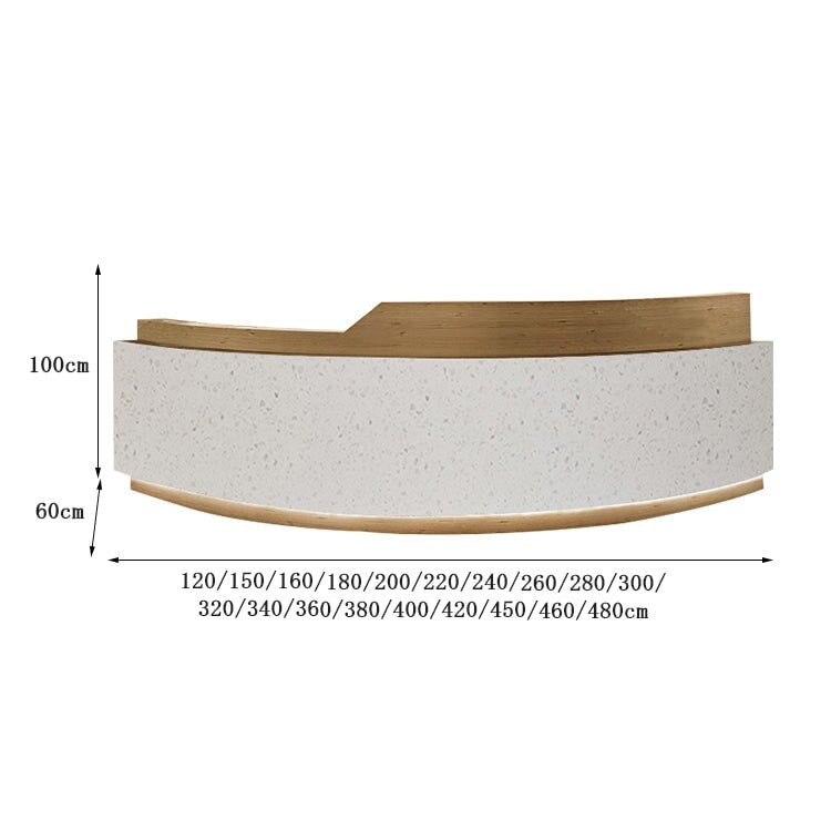 受付カウンター カウンタテーブル 受付台 エントランス受付 木目調 マーブル柄 収納 扉付き 引き出し 鍵付 LEDライト オシャレ ホワイト カスタマイズ可能 JDT-C056   CHICKAGU