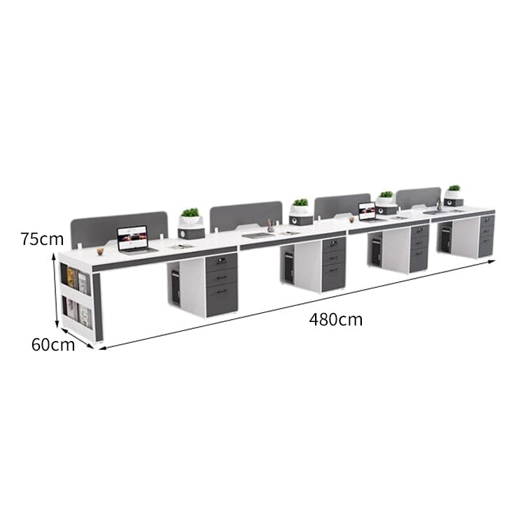 トップパネル 厚い天板 配線孔キャップ キャビネット 大容量 PC収納 デスク オフィスデスク ワークデスク シンプル 洗練 機能的 ホワイト カスタマイズ可能 BGZ-C026