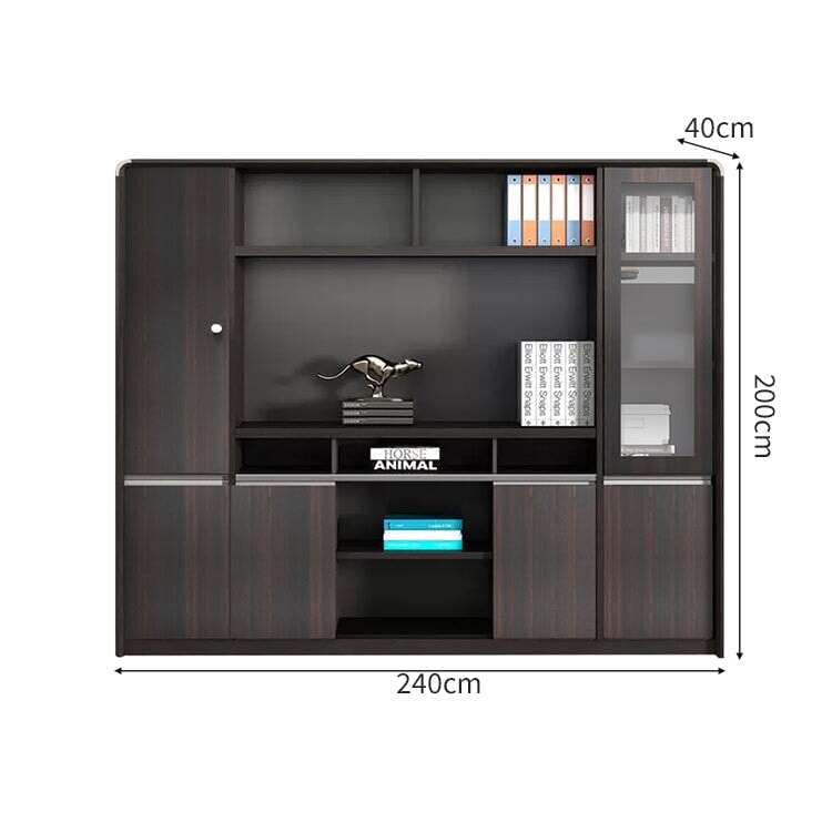 オフィス用 ワードローブ 扉付き オープン式 キャビネット 収納 収納キャビネット 収納棚 エコ板材 丈夫 耐久性 機能的 CWG-C083 CHICKAGU