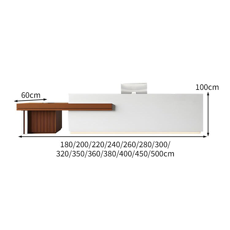 エコ板材 静音スライドレール 上部天板 大容量収納 分類収納 多目的 マーブル柄 カウンター 受付台 受付カウンター 洗練 すっきり 高級感 カスタマイズ可能 JDT-C078