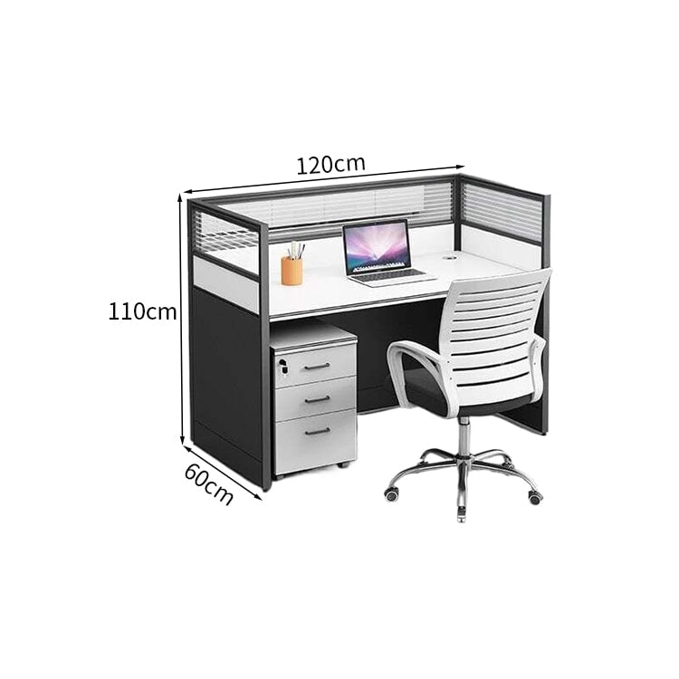 デスク オフィスデスク ワークデスク キャビネット付き シリンダー錠付き 木目調 配線穴付き 組み合わせ自由 シンプル ホワイト ウォールナット BGZ-K-006   kaguyasu