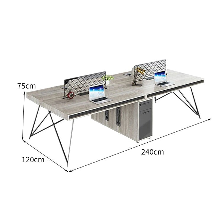 分厚い天板 広い卓上スペース キャビネット 引き出し PC収納 通気孔 デスク オフィスデスク 作業デスク 洗練 シンプル 落ち着き カスタマイズ可能 BGZ-C078 chickagu