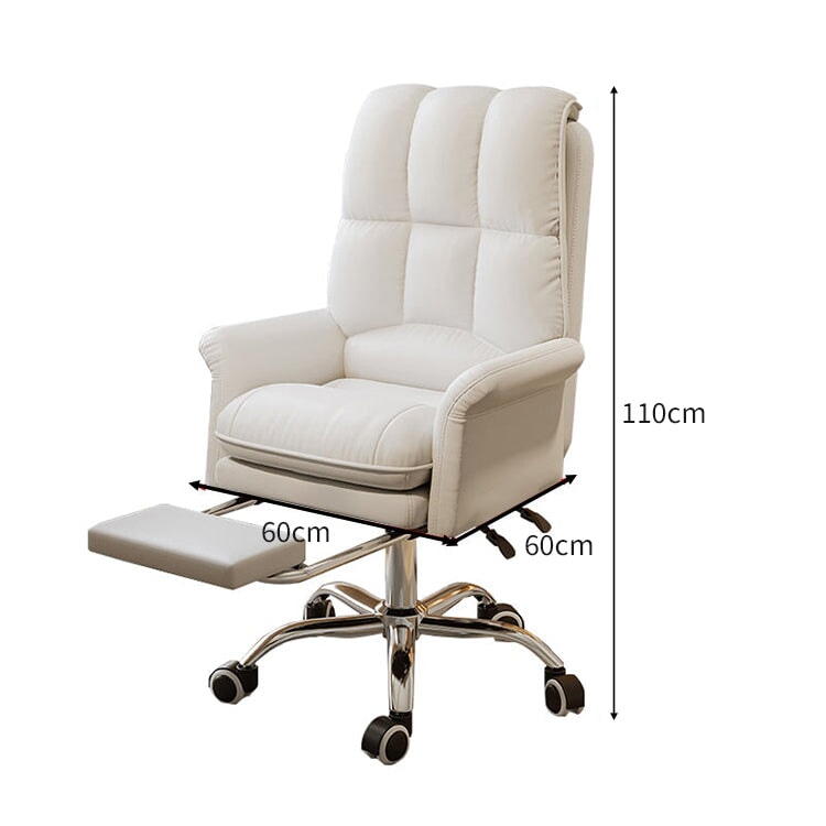 肉厚 ボリューム感 クッション性 リクライニング 昇降回転式 フットレスト PUレザー チェア オフィスチェア 作業用 柔らか 快適 上質 BGY-C024 chickagu