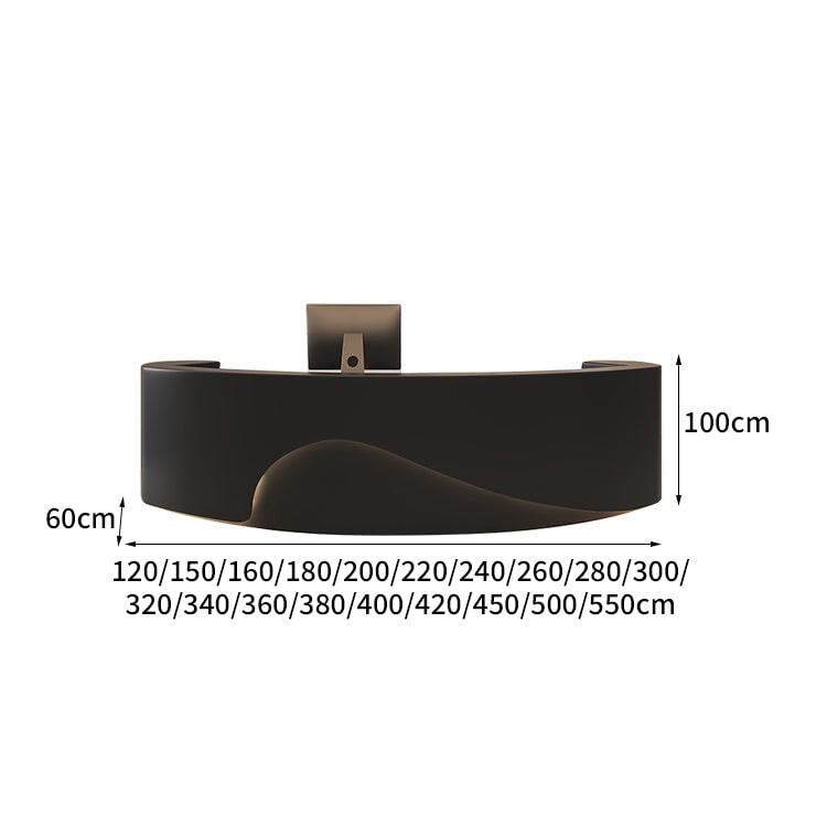 広い天板 丸いフォルム 引き出し 扉付き収納 分類収納 多目的 上部天板 カウンター 受付カウンター 受付台 シック 穏やか 暖か カスタマイズ可能 JDT-C060