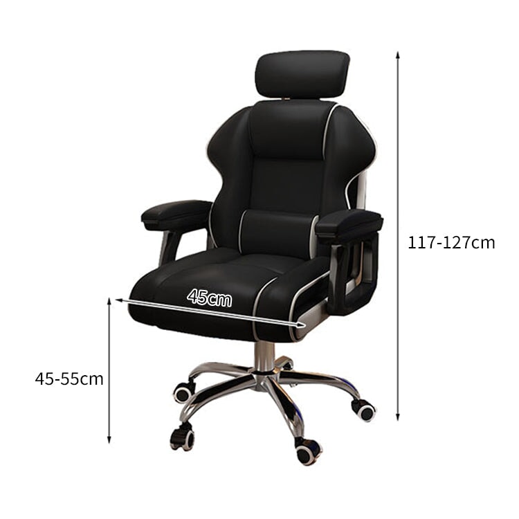 昇降回転式 リクライニング 135° ヘッドレスト ランバーサポート オフィスチェア チェア 五本脚ベース 金属製 キャスター付き 人間工学 快適 上質 BGY-C008 chickagu