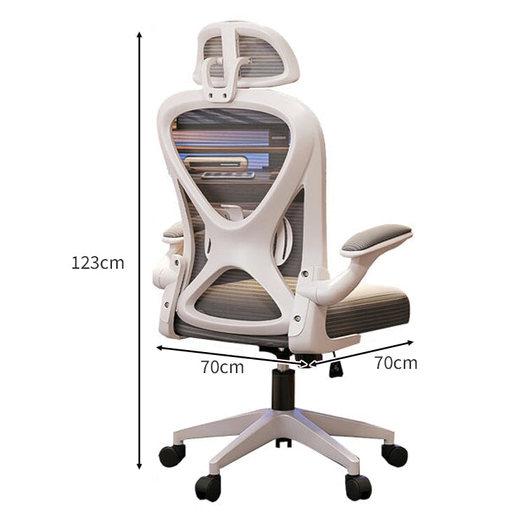 調節可能のランバーサポート メッシュ生地 高密度ウレタンフォーム ワークチェア チェア オフィスチェア パソコンチェア 人間工学 シンプル ブラック BGY-C026 chickagu