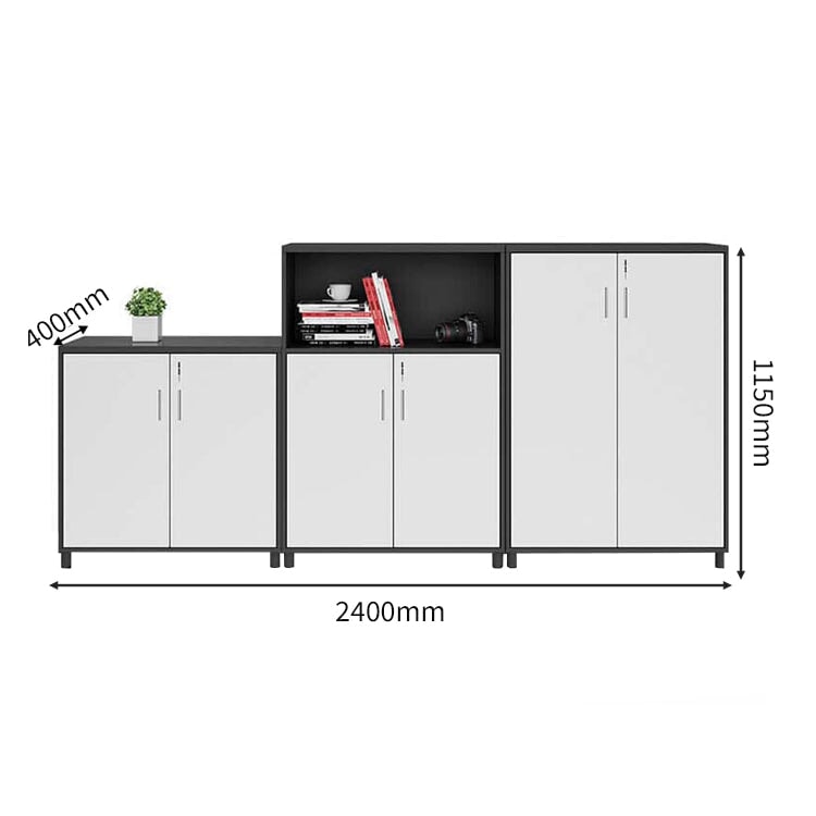 エコ板材 スチールフレーム キャビネット 大容量 配線ボックス デスク 役員デスク エグゼクティブ バイカラー 洗練 カスタマイズ可能 LBZ-C085 chickagu