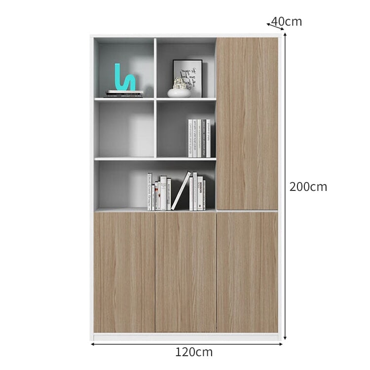 多段式 大容量 分類収納 エコ板材 丈夫 蝶番 耐久性 台輪 安定性 収納棚 キャビネット オフィスキャビネット 木目調 使い勝手 実用 カスタマイズ可能 CWG-C030 chickagu