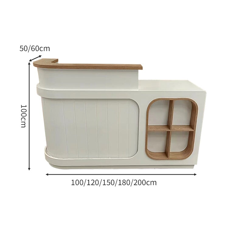 上部天板付き スリット入り LEDライト 配線穴キャップ 展示棚 収納機能 受付カウンター 受付台 カウンター おしゃれ シック 上質 カスタマイズ可能 JDT-A422 chickagu