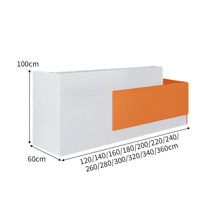 大容量収納 店舗用 受付カウンター カウンタテーブル 受付台 オフィス受付 エントランス受付 ホワイト カスタマイズ可能 JDT-C024 CHICKAGU