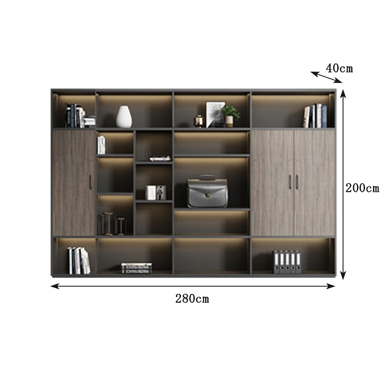 キャビネット 開き戸 クローゼット LED 高級感 穏やか 落ち着き 分類収納 展示 カスタマイズ可能 CWG-C087 chickagu