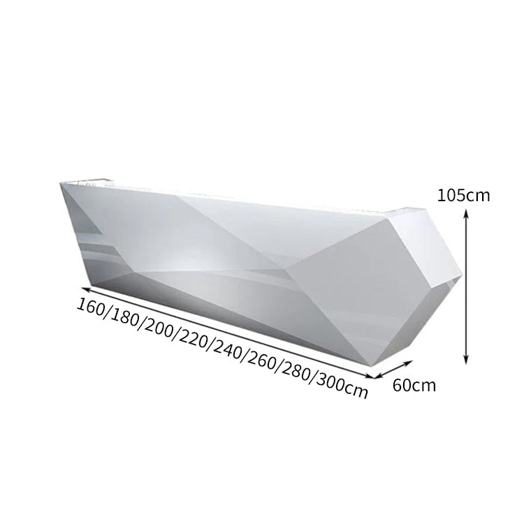 LEDライト付き 高級感 受付カウンター エントランス受付 カウンターテーブル オフィス受付 間仕切り ホワイト カスタマイズ可能 JDT-C018 CHICKAGU