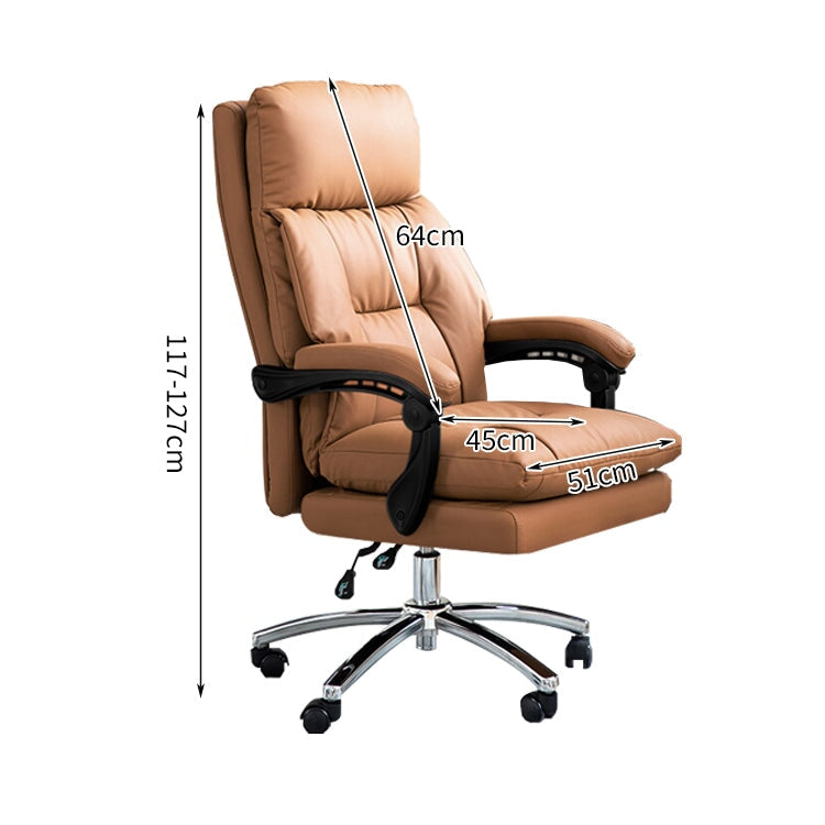 昇降回転式 リクライニング 二重クッション PUレザー チェア オフィスチェア シリコンフィル 高反発ウレタン 柔らか 快適 心地よい BGY-C007 chickagu