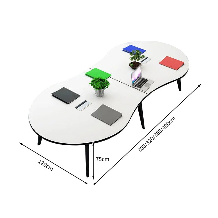 安全無臭 ミーティングテーブル 大型会議テーブル オフィスデスク ナチュラル カスタマイズ可能 HYZ-T004