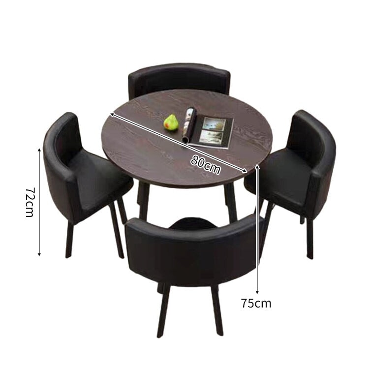 スチールフレーム 高耐荷重 安定性 R仕上げ コットンリネン 通気性 テーブル チェア セット 応接用 シンプル 簡素 カスタマイズ可能 JDZH-A408 chickagu