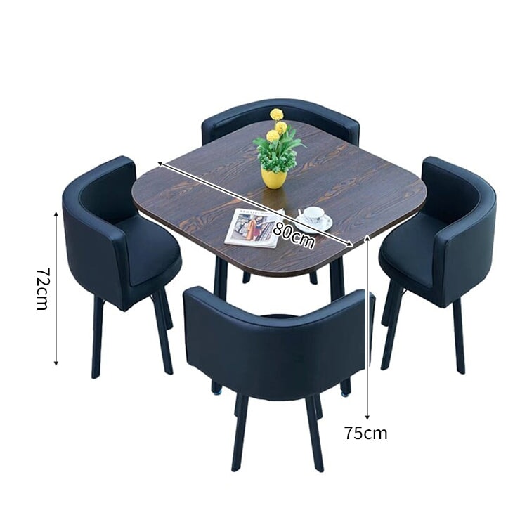 スチールフレーム 高耐荷重 安定性 R仕上げ コットンリネン 通気性 テーブル チェア セット 応接用 シンプル 簡素 カスタマイズ可能 JDZH-A408 chickagu