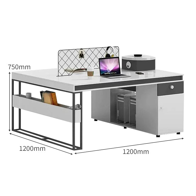 ㍶収納 トップパネル付き サイドキャビネット ダイヤル錠 スチール脚 オープン収納 オフィスデスク ワークデスク パソコンデスク 事務机 ホワイト カスタマイズ可能 BGZ-C065