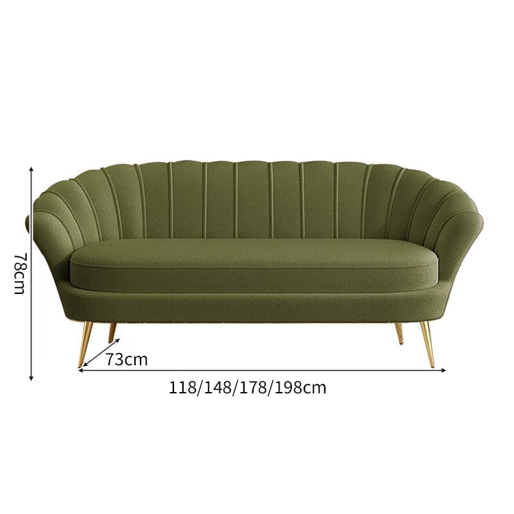 シェルパ生地 モコモコ 高反発ウレタン 広い座面 金属脚 耐荷重 応接ソファ ソファ 二人掛け 三人掛け 柔らか 弾力性 快適 ホワイト カスタマイズ可能 JDSF-C021 chickagu