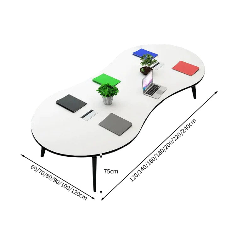 安全無臭 ミーティングテーブル 大型会議テーブル オフィスデスク ナチュラル カスタマイズ可能 HYZ-T004