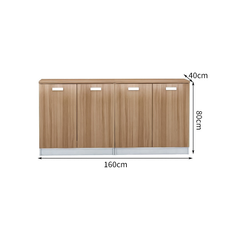 大容量 扉付き ホコリ防止 バイカラーデザイン 木目調 厚い棚板 キャビネット 収納キャビネット 落ち着き 洗練 シンプル カスタマイズ可能 CWG-C063
