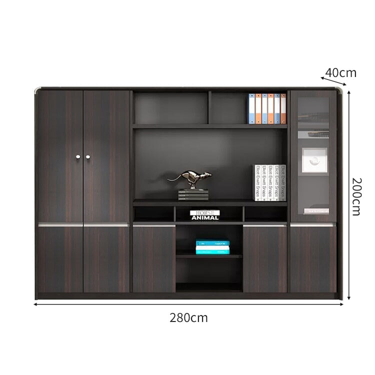 オフィス用 ワードローブ 扉付き オープン式 キャビネット 収納 収納キャビネット 収納棚 エコ板材 丈夫 耐久性 機能的 CWG-C083 CHICKAGU