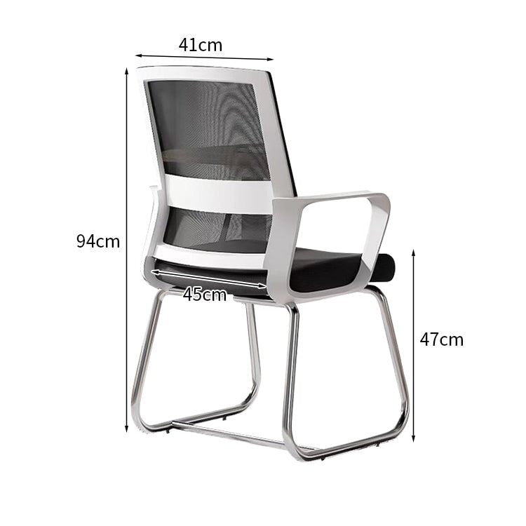 人間工学 フィット感 ループ脚 安定性 耐荷重 高密度ウレタン 柔らか オフィスチュエア チェア 椅子 シンプル ミニマル ホワイト ブラック BGY-K-042