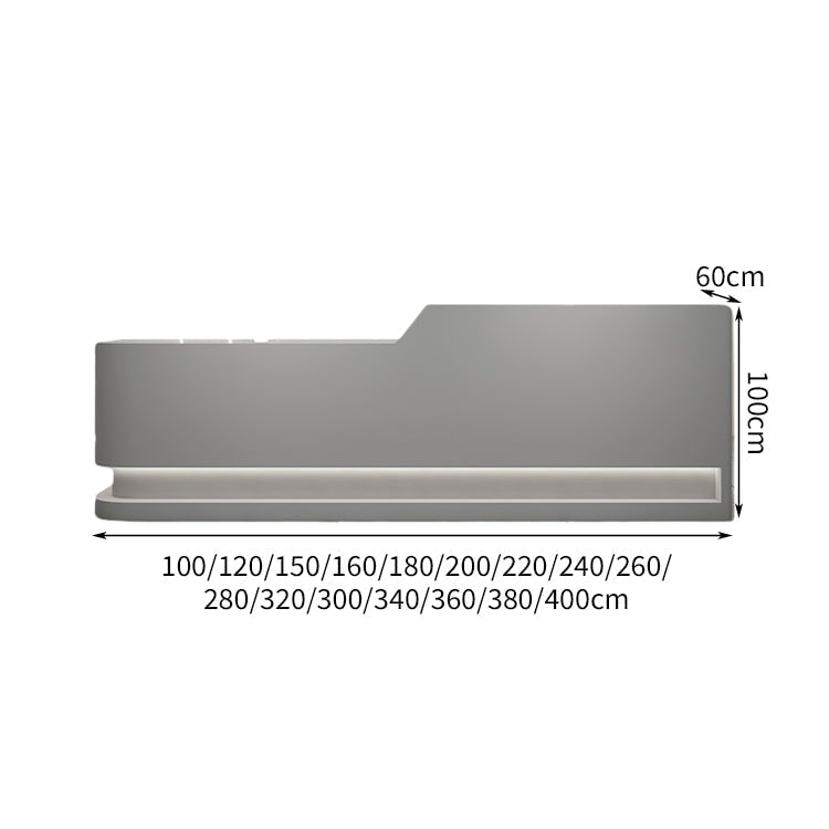 応接用 LEDライト ハイカウンター エコ板材 扉付き収納 受付カウンター 受付 カウンター 受付台 引き出し 大容量 シック ホワイト カスタマイズ可能 JDT-C004 chickagu