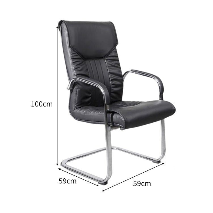 ラテックス クッション 柔らか 人間工学 PUレザー スチールフレーム ループ脚 チェア オフィスチェア シンプル 快適 BGY-C011 chickagu