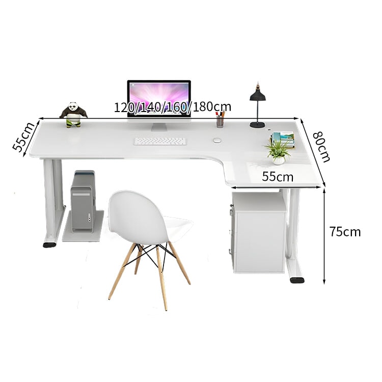 金属フレーム H字型 安定性 R仕上げ 配線穴キャップ 厚い天板 デスク パソコンデスク シンプル 木目調 簡素 実用 HD206-K-kc