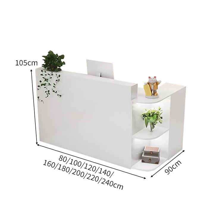 上部天板 R仕上げ L字型 展示棚 多目的収納 受付カウンター カウンター レジ台 マーブル柄 おしゃれ 洗練 機能的 カスタマイズ可能 JDT-A415 chickagu