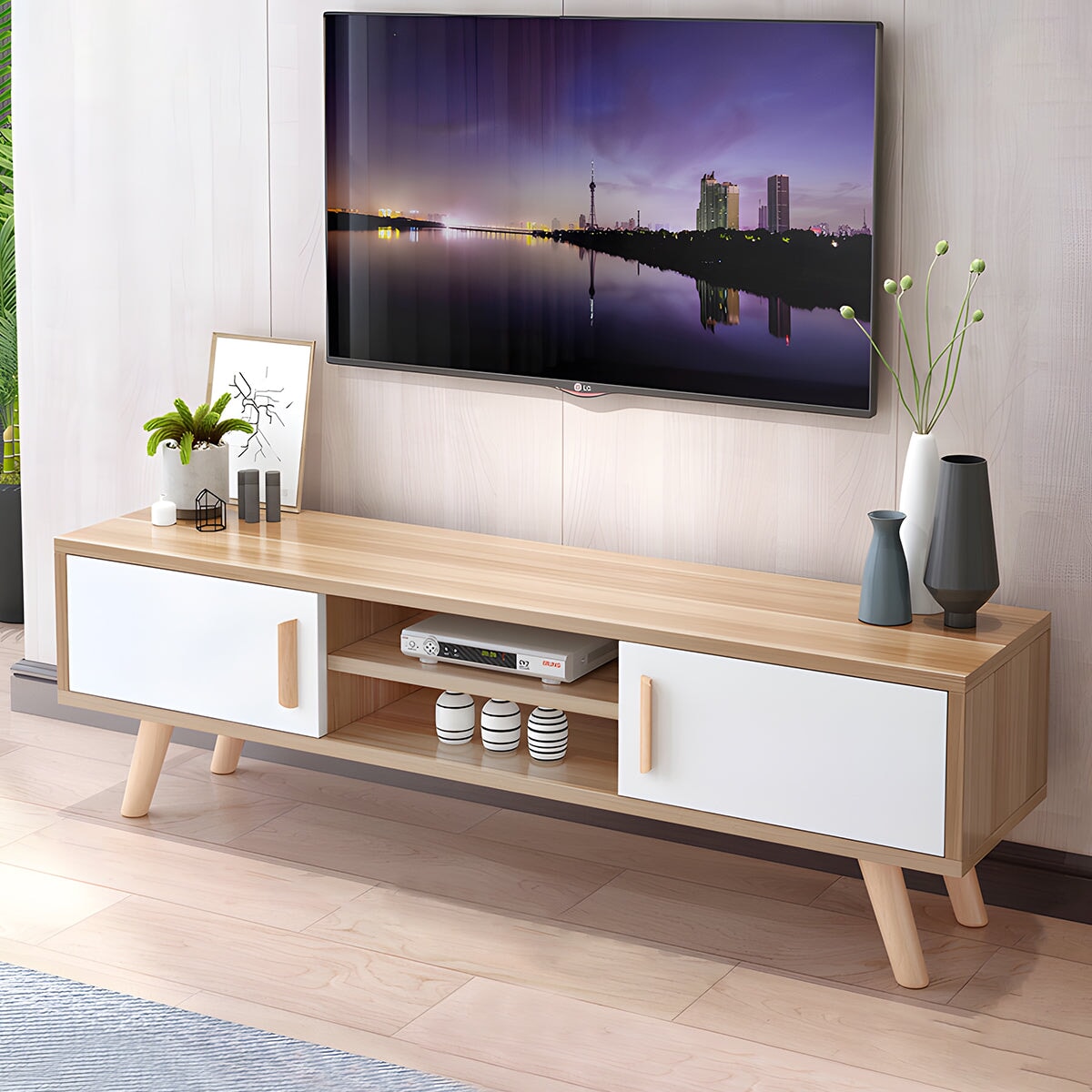 TVボード テレビボード シンプルモダン ナチュラルテイスト 高耐荷重 収納力 脚カバー DSG-C031 chickagu