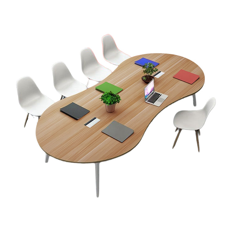 安全無臭 ミーティングテーブル 大型会議テーブル オフィスデスク ナチュラル カスタマイズ可能 HYZ-T004