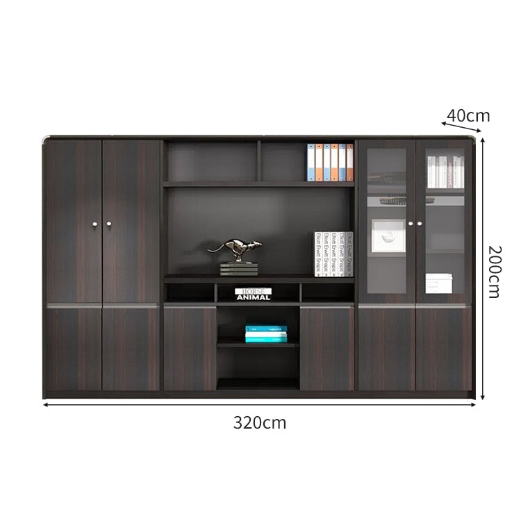 オフィス用 ワードローブ 扉付き オープン式 キャビネット 収納 収納キャビネット 収納棚 エコ板材 丈夫 耐久性 機能的 CWG-C083 CHICKAGU