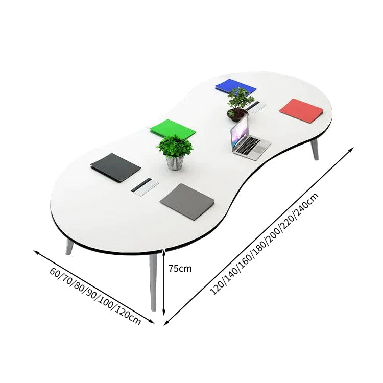 安全無臭 ミーティングテーブル 大型会議テーブル オフィスデスク ナチュラル カスタマイズ可能 HYZ-T004