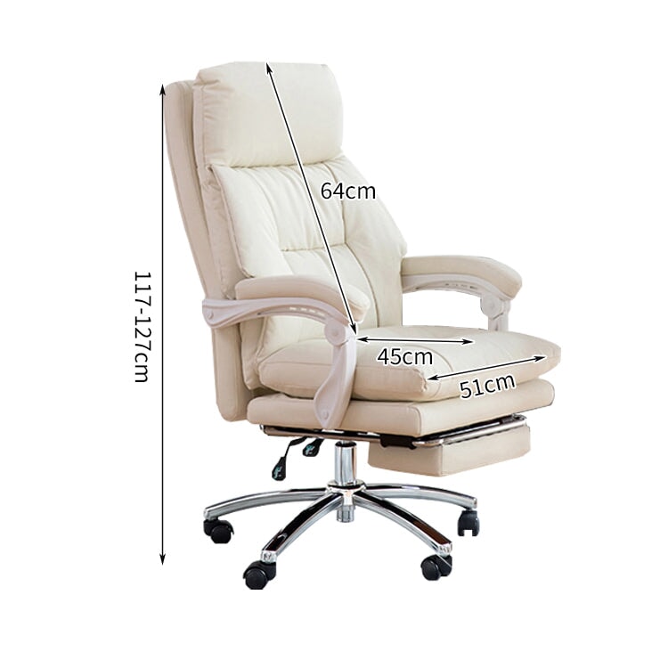 昇降回転式 リクライニング 二重クッション PUレザー チェア オフィスチェア シリコンフィル 高反発ウレタン 柔らか 快適 心地よい BGY-C007 chickagu