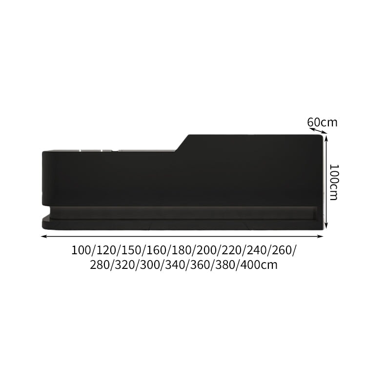 応接用 LEDライト ハイカウンター エコ板材 扉付き収納 受付カウンター 受付 カウンター 受付台 引き出し 大容量 シック ホワイト カスタマイズ可能 JDT-C004 chickagu