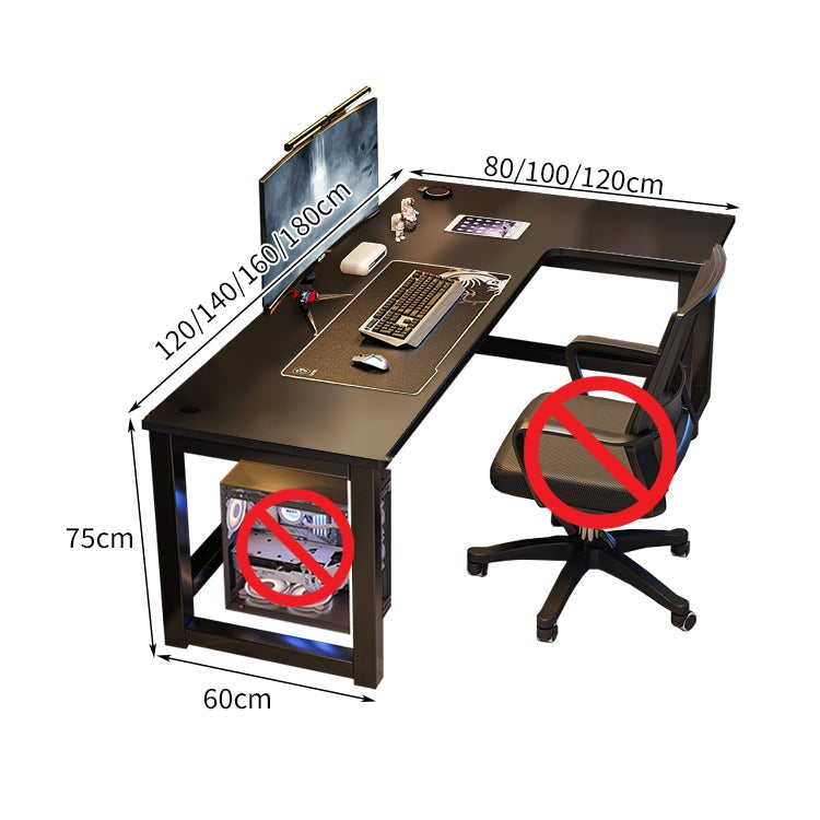 L字型天板 広い コーナー設置 スチールフレーム 耐荷重 安定性 三角構造 配線穴キャップ R仕上げ デスク パソコンデスク シンプル 洗練 モダン ホワイト ブラック SNZ-C026 chickagu