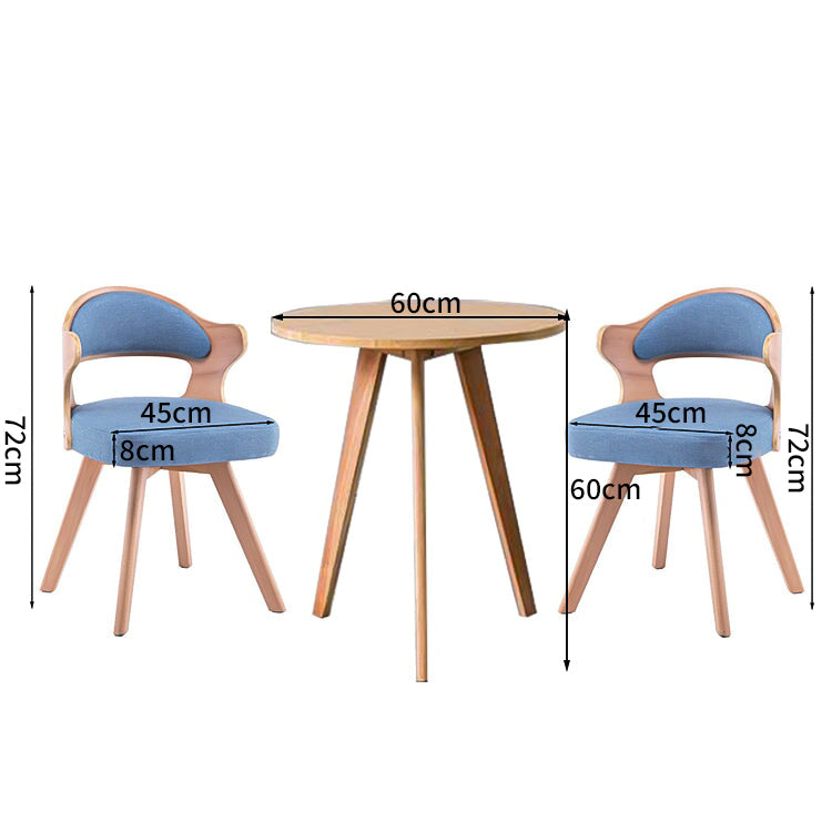 コットンリネン生地 天然木脚 八の字構造 U字型 フィット感 高反発ウレタン 弾力性 柔らか チェア 椅子 シンプル ナチュラル 穏やか JDZH-C036